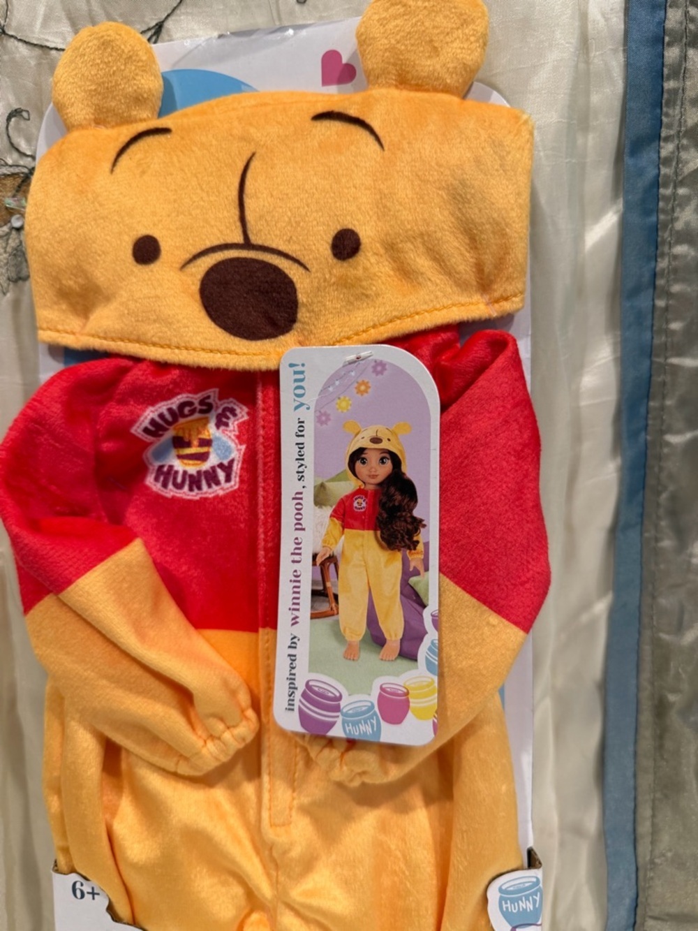 DISNEY ILY 4EVER ONE PIECE PAJAMA SET HOODIE 18" DOLL WINNIE THE POOH - Picture 7 of 10
